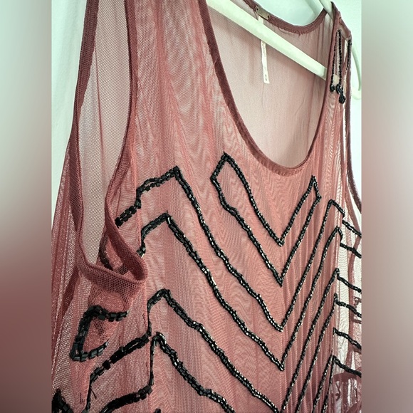 Free People sheer sequin dress. - Picture 2 of 2